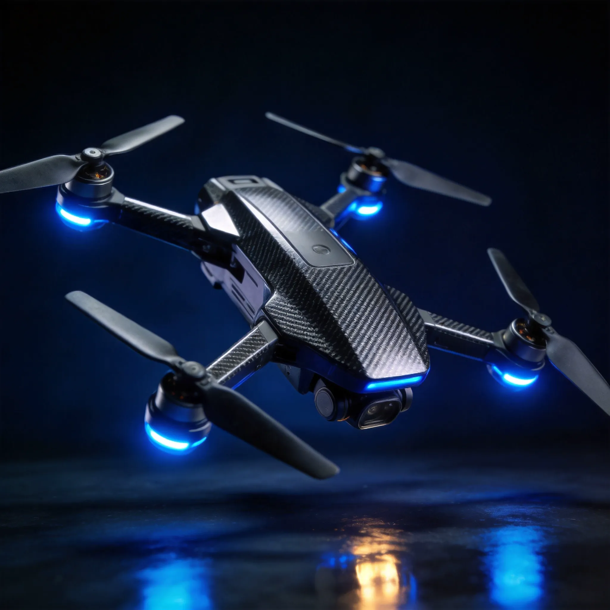 DI drone front angle view